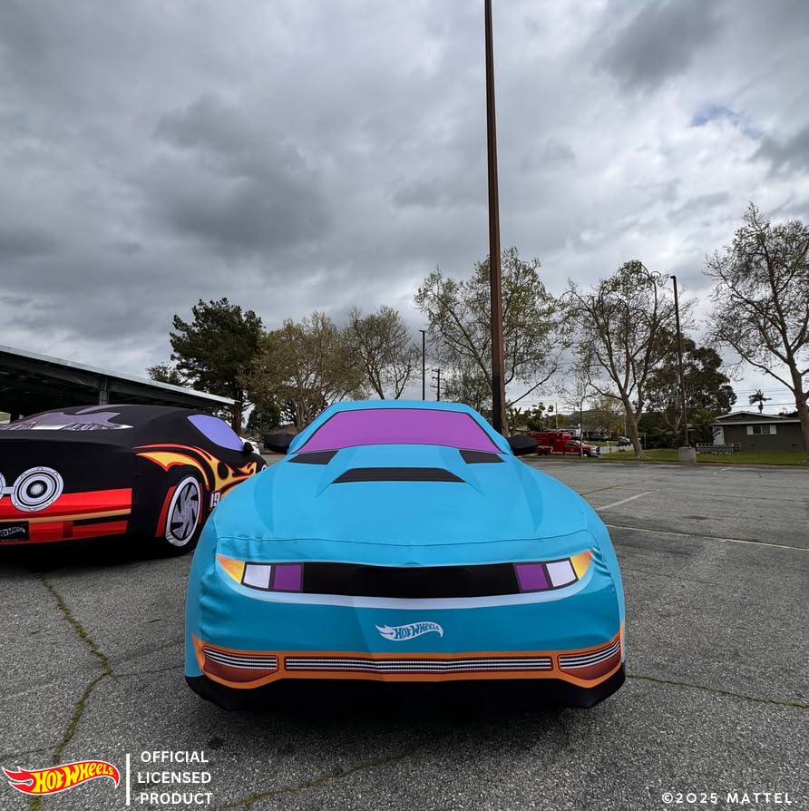 Hot Wheels I Custom Car Cover, Made-to-Order I by Hero Covers I Custom Made to fit Your Vehicle, Decorative Automotive Protection Cover I Outdoor and Indoor Car Cover with Carrying Bag I Mad Manga - Image 5