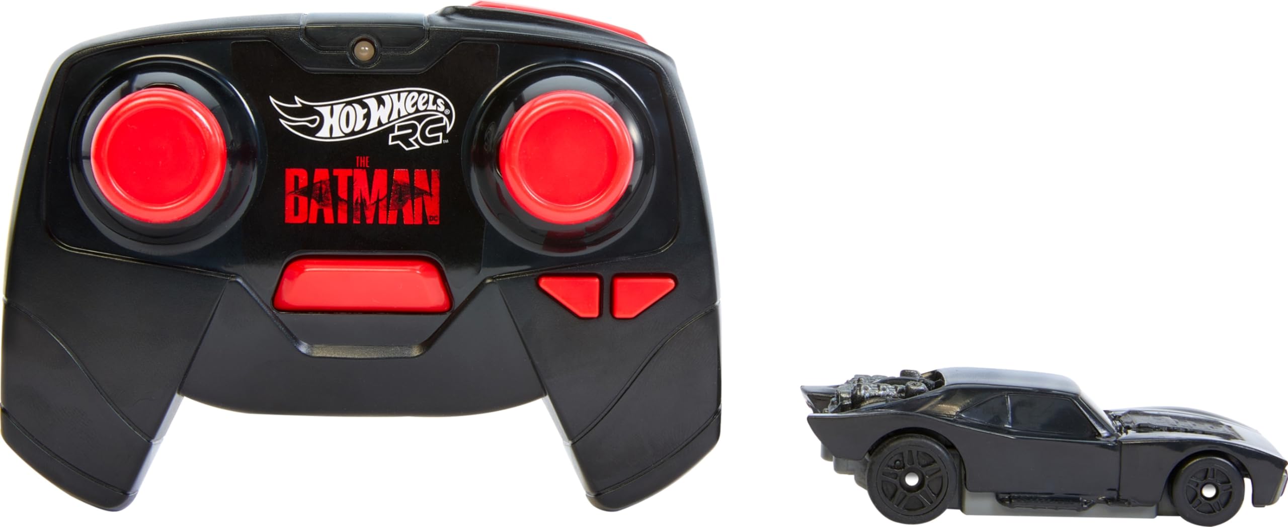 Hot Wheels RC Batmobile from The Batman Movie in 1:64 Scale, Remote-Control Toy Car, Works On & Off Track - Image 5